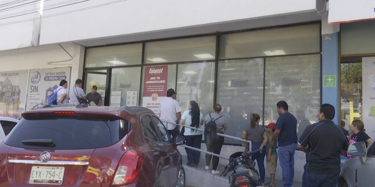 Trabajadores saturan oficinas del FONACOT