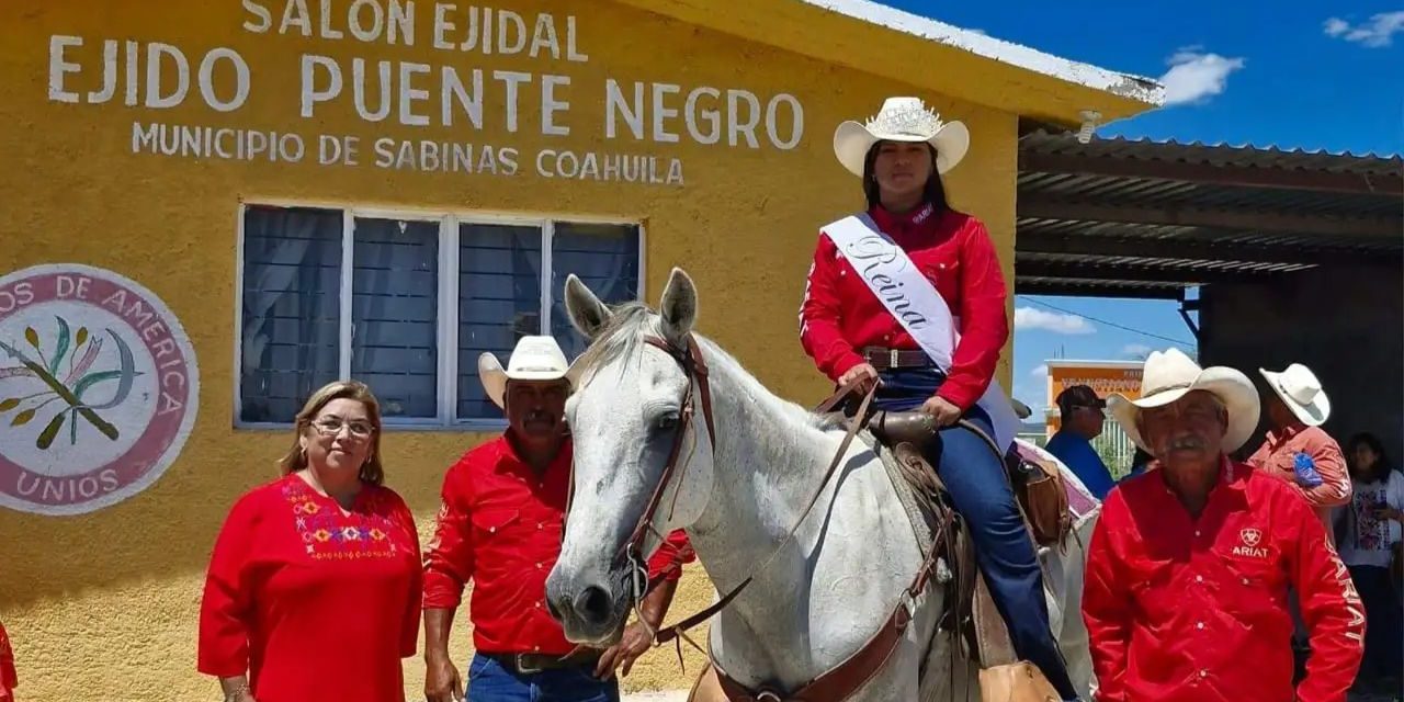 Celebran con cabalgata 93 años del ejido Puente Negro, en Sabinas