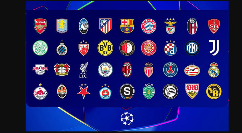 Champions League anuncia a los participantes en el nuevo formato con 36 equipos