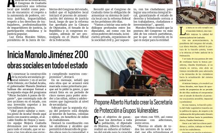 Portada RCG Centro [18 de septiembre de 2024] Congreso de Coahuila buscará fortalecer el sistema de justicia; arrestan a hombre que se drogaba frente a su hija  y más…