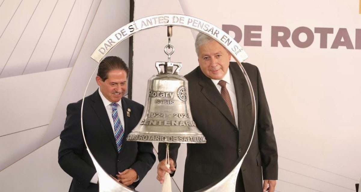 Celebra Cabildo de Saltillo 100 años del Club Rotario