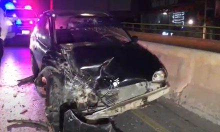 Saltillo: Hombre choca en el antialcohol… manejaba ebrio y no vio la fila de autos