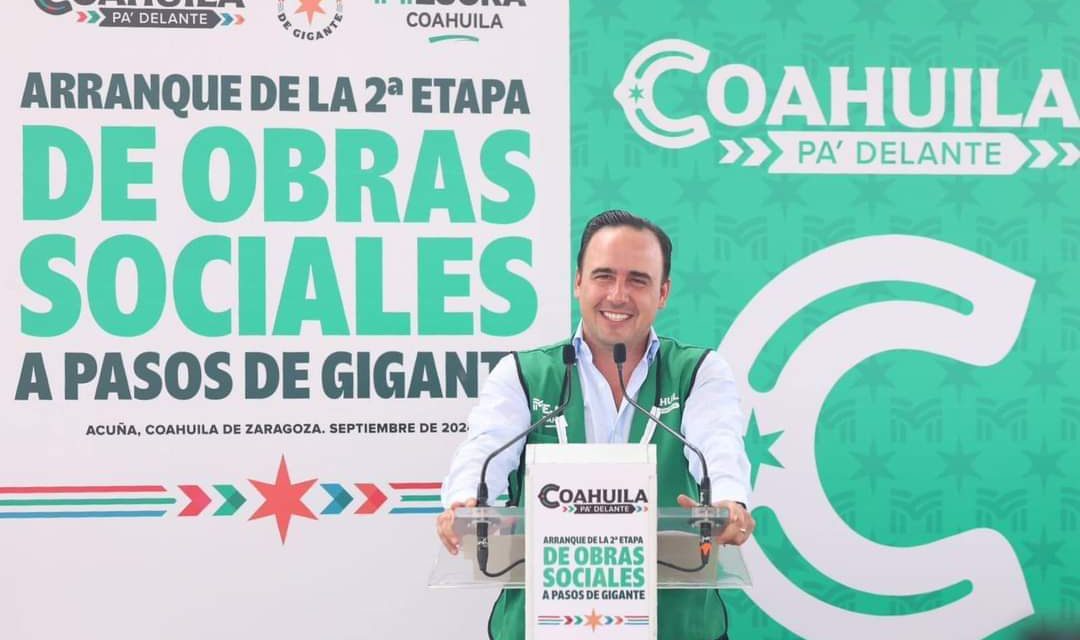 Arranca Manolo 200 obras sociales más en Coahuila