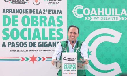 Arranca Manolo 200 obras sociales más en Coahuila