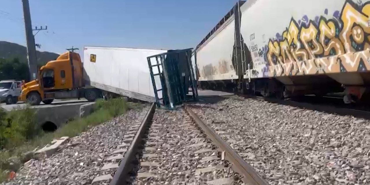 Otra vez intentan ganar al tren y ocasionan accidente