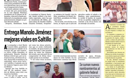Portada RCG Carbonífera [01 de octubre de 2024] Claudia Sheinbaum tomará protesta como primera presidenta de México; suman esfuerzos por el medio ambiente  y más…