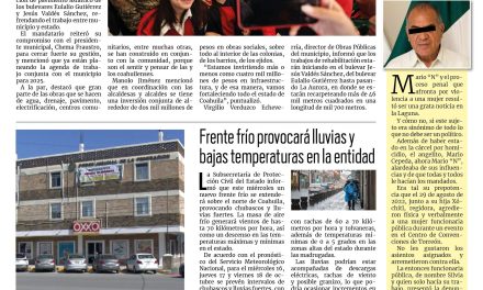 Portada RCG Carbonífera [15 de octubre de 2024]Suman más de 4 mil mdp en inversiones de obras para todo Coahuila;  lluvias benefician al campo de la región Carbonífera y más…
