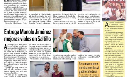 Portada RCG Fronteriza [01 de octubre de 2024] Claudia Sheinbaum tomará protesta como primera presidenta de México; brinda Acuña educación segura a niños y más…