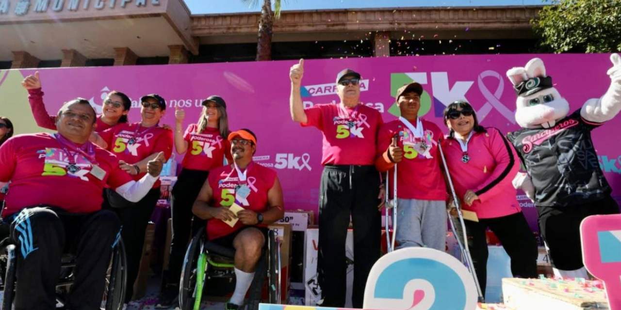 Miles de saltillenses se suman a la carrera Poderosa 5K por la salud de las mujeres