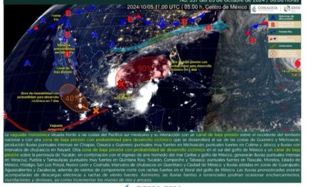 Se esperan chubascos y lluvias fuertes en Coahuila