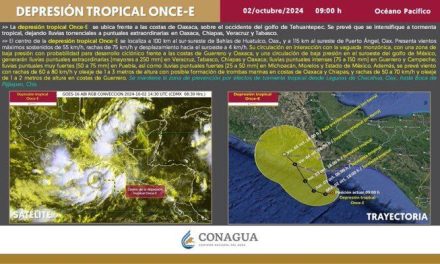 La tormenta tropical Kristy se aproxima a la costa de Oaxaca