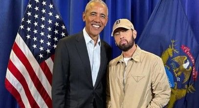 Eminem y Obama se unen en apoyo a Kamala Harris en Detroit
