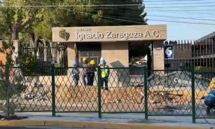 Se registra fuga de gas enfrente del Colegio Ignacio Zaragoza