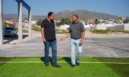 Supervisa Chema Morales avance de obra en Ramos Arizpe