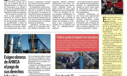 Portada RCG Centro [14 de noviembre de 2024] Programa Alimentario beneficia a miles de coahuilenses: Manolo Jiménez; dan de baja a funcionario público por huachicoleo y más …