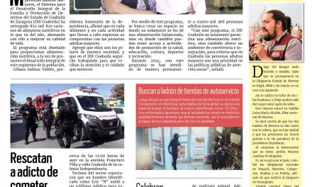 Portada RCG Centro [19 de noviembre de 2024] DIF Coahuila brinda atención a todos los adultos mayores; culmina con saldo blanco El Buen Fin y más…