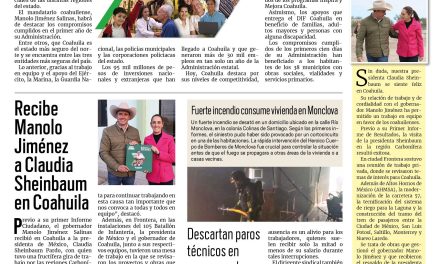 Portada RCG Centro [30 de noviembre de 2024] Compromisos cumplidos; Policía Municipal de Monclova realiza operativo cinturón y más…