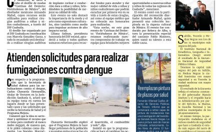 Portada RCG Lagunera [1 de noviembre de 2024] Manolo Jiménez asiste al desfile ‘Catrinas del Desierto’; entregan techumbre y acercan brigada de servicios al ejido Rancho Alegre y más…