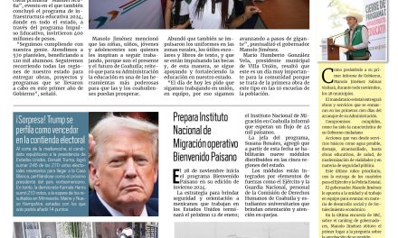 Portada RCG Lagunera [06 de noviembre de 2024] Manolo Jiménez entrega infraestructura educativa; operativo Panteón Seguro fumiga cementerios de la Laguna y más…