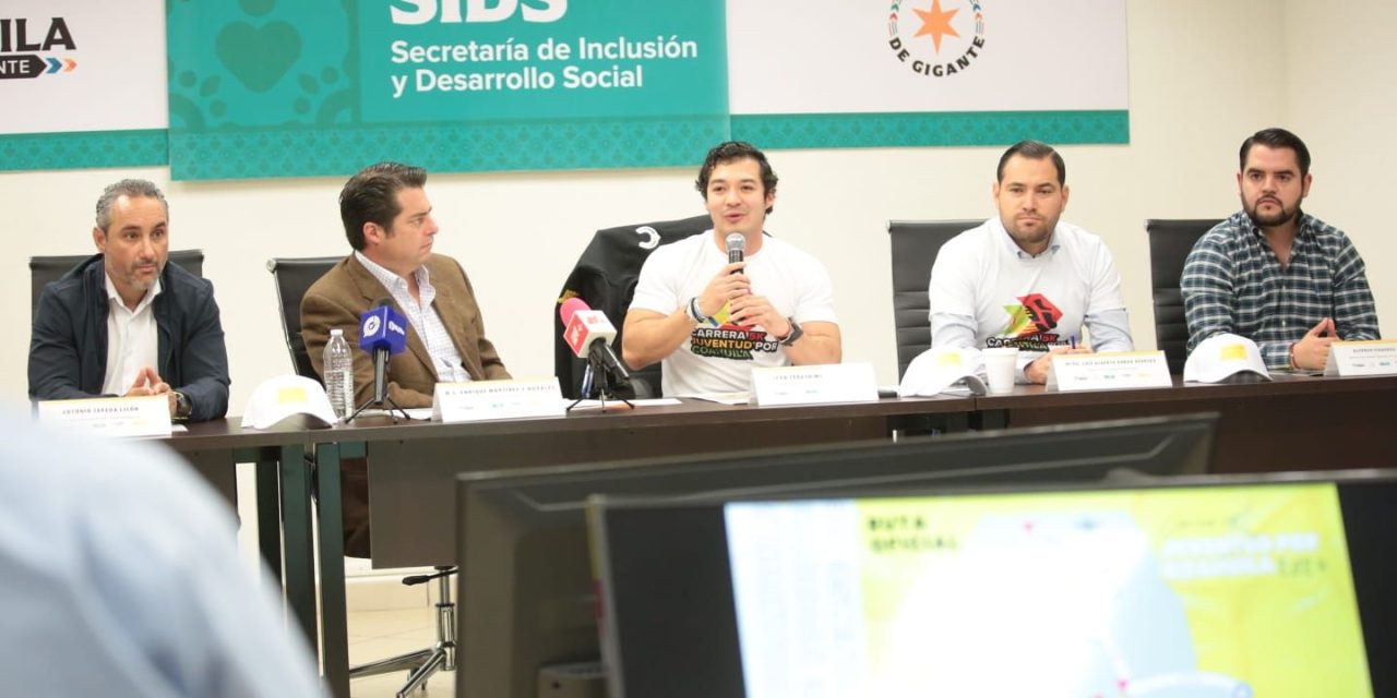 Secretaría de Desarrollo anuncia la carrera 5K Juventud por Coahuila