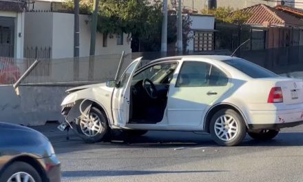 Ocurrió accidente en el boulevard Jesús Valdés Sánchez