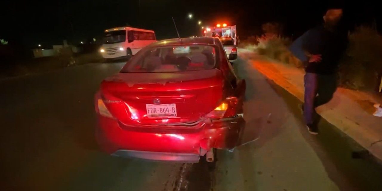 Se registra accidente por alcance en el bulevar Otilio González