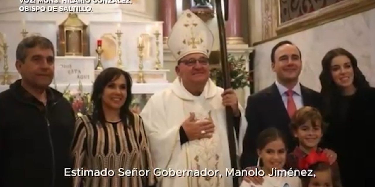 Bendice Obispo al Gobernador Manolo Jiménez