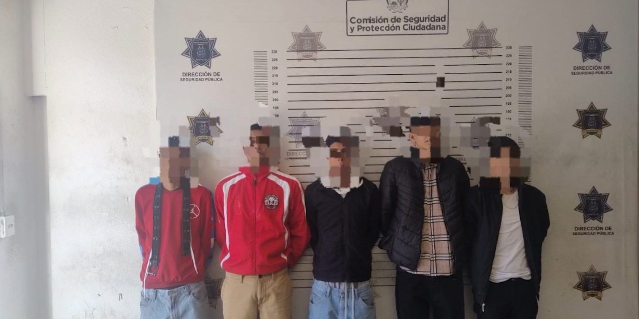 Deja riña campal cinco detenidos en Saltillo