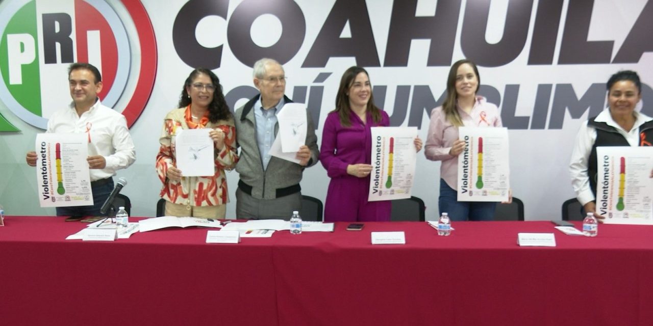 Firma PRI Coahuila compromiso para erradicar la violencia contra las mujeres
