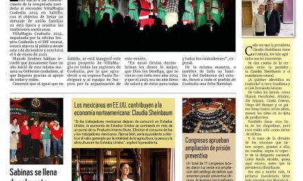 Portada RCG Carbonífera [2 de diciembre de 2024] VillaMagia Coahuila 2024 enciende la Navidad; entregan cartillas militares liberadas en Múzquiz y más…
