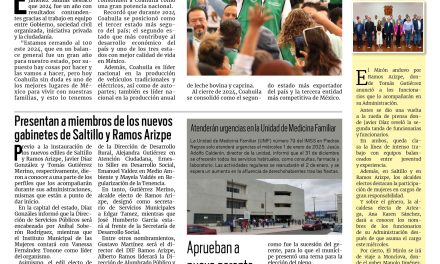 Portada RCG Fronteriza [31 de diciembre de 2024] Cerramos al 100 este 2024: Manolo Jiménez; intensificarán operativos por celebraciones de Año Nuevo y más…
