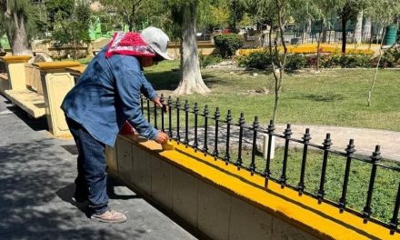 Fortalecen acciones de mantenimiento de espacios públicos