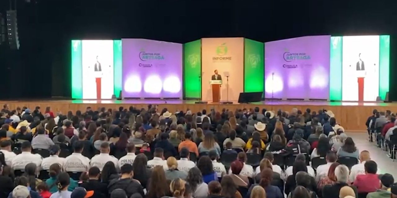 Consolidación y progreso en Arteaga destaca en su tercer informe Ramiro Durán
