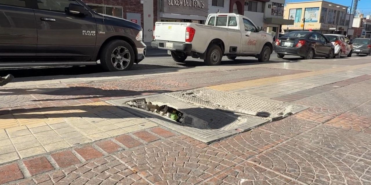 Destrozan registros en la calle Victoria