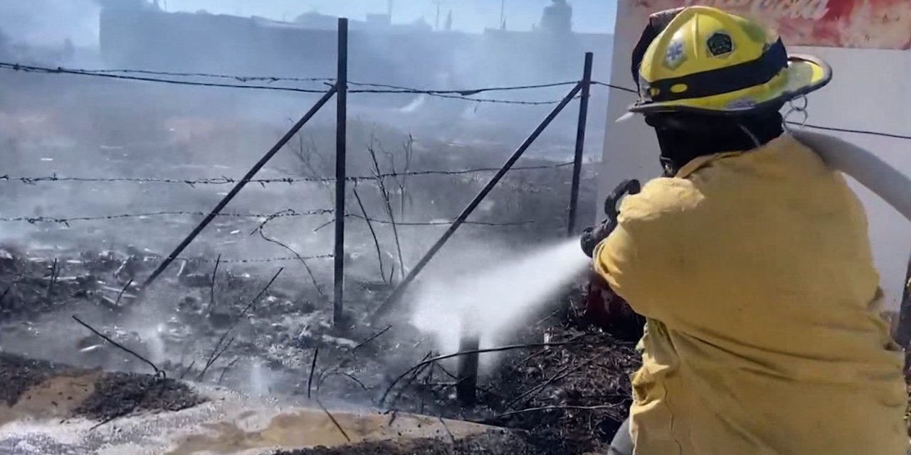 Hubo un incendio en Lomas de Lourdes