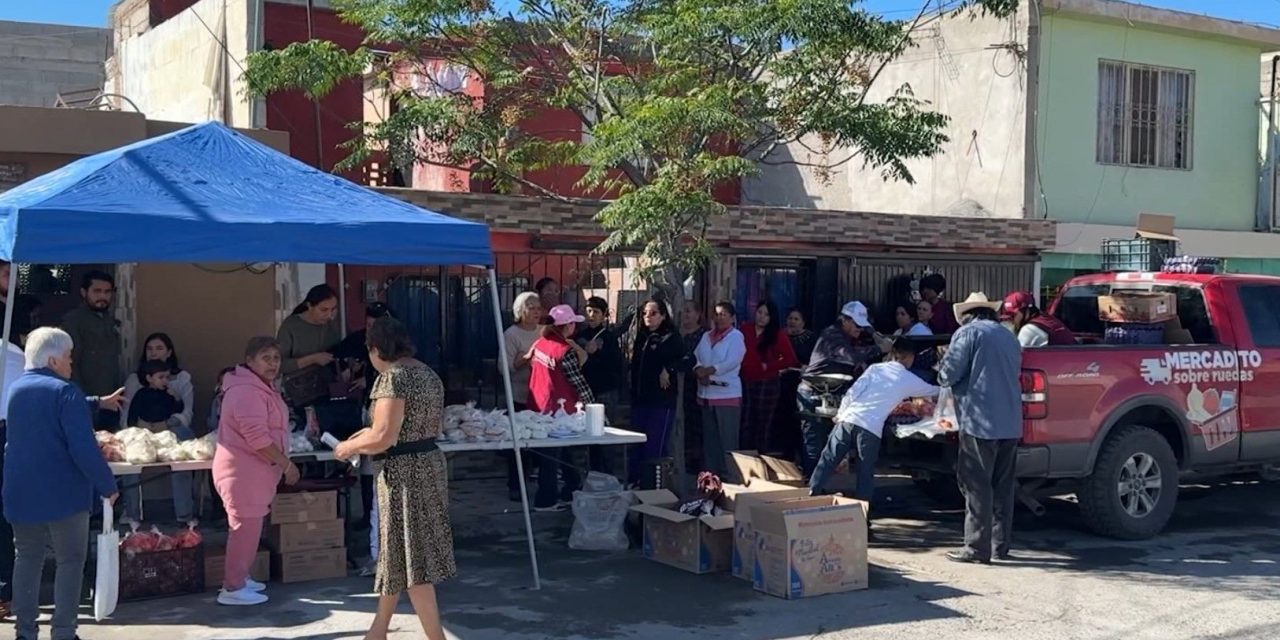 Llega a la colonia Nazario Ortiz el Mercadito sobre ruedas