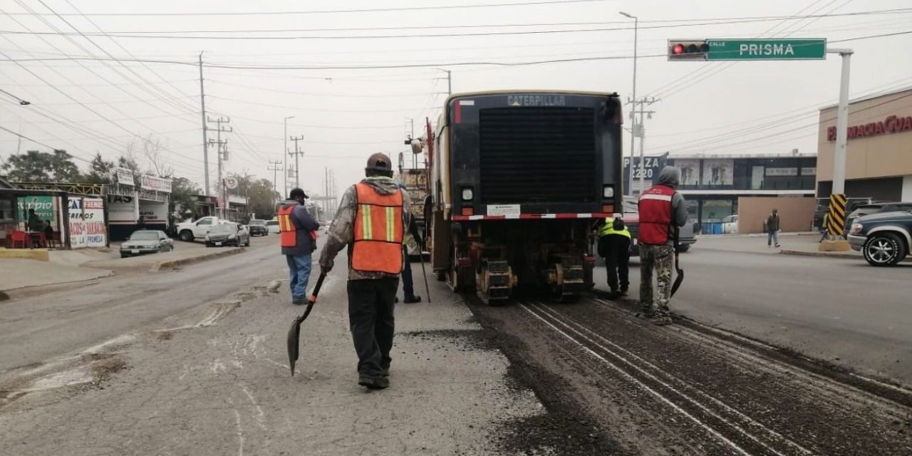 Avanzan obras viales en el libramiento Emilio Mendoza