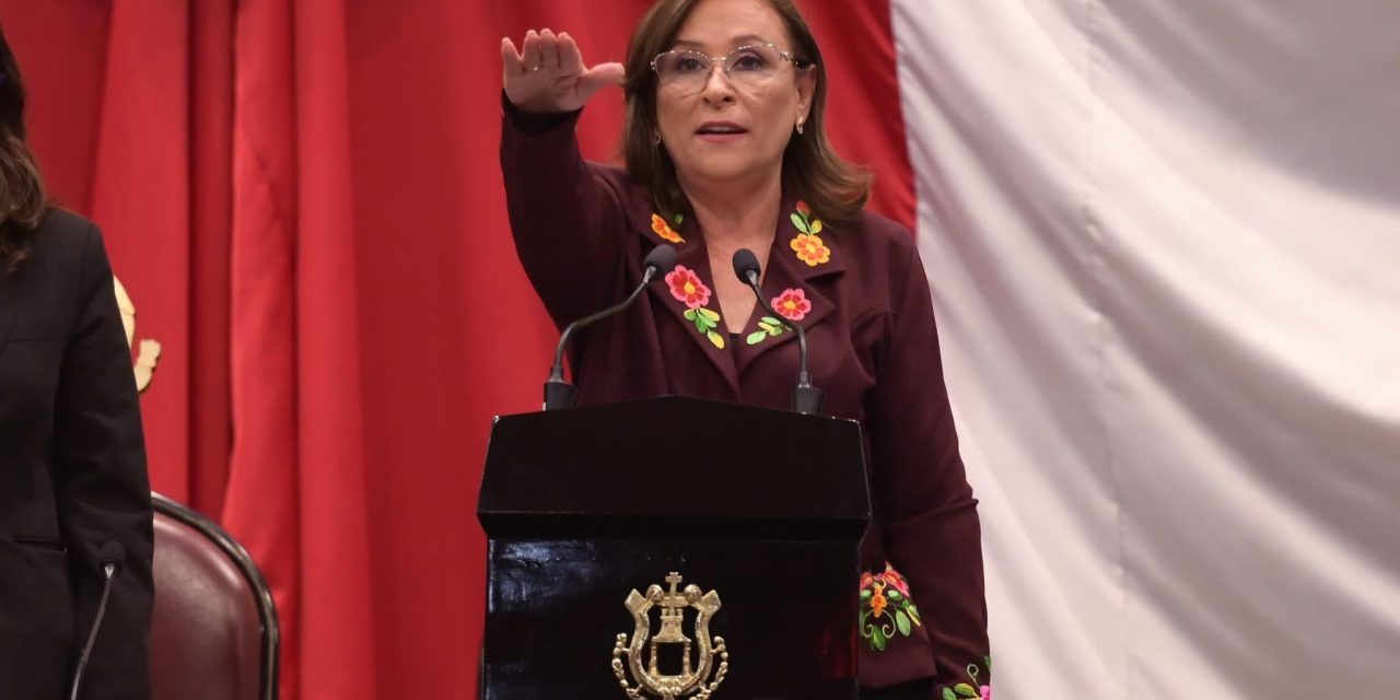 Rocío Nahle toma protesta como la primera mujer gobernadora de Veracruz