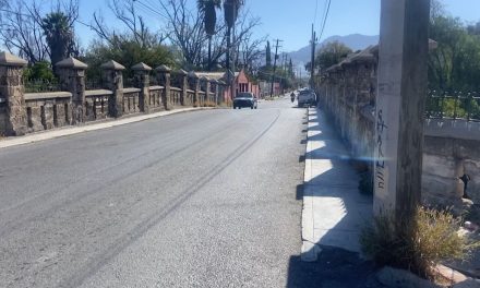 Se desmorona parte del puente Lerdo en Saltillo