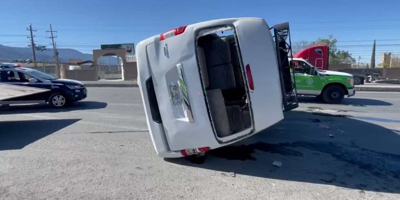 Siete heridos tras accidente en el libramiento Oscar Flores Tapia
