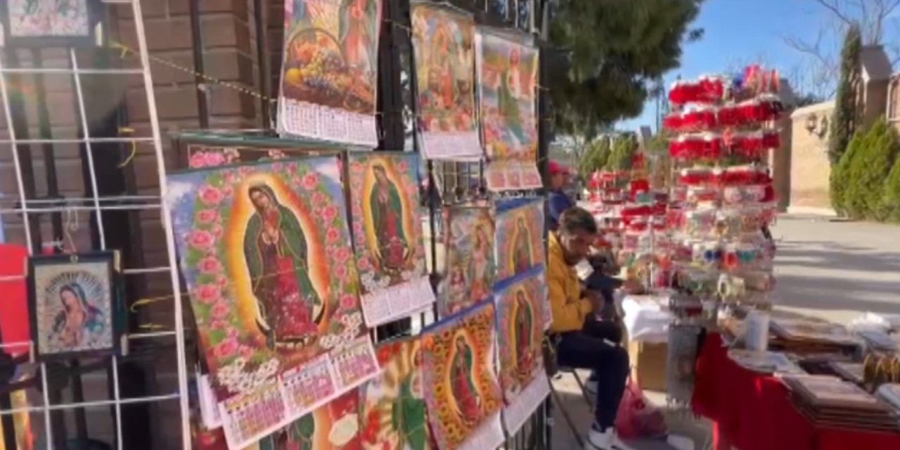 Todo listo para celebrar un año más de la fiesta de la Virgen de Guadalupe