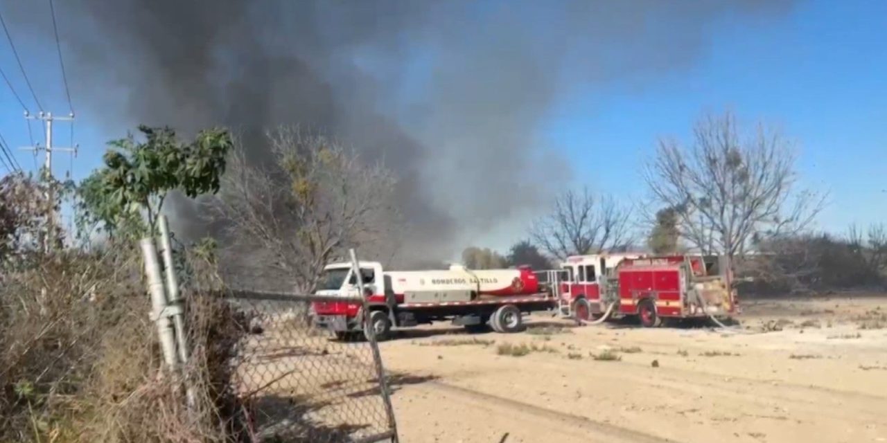 14 incendios en Ramos Arizpe durante la celebración del Año Nuevo