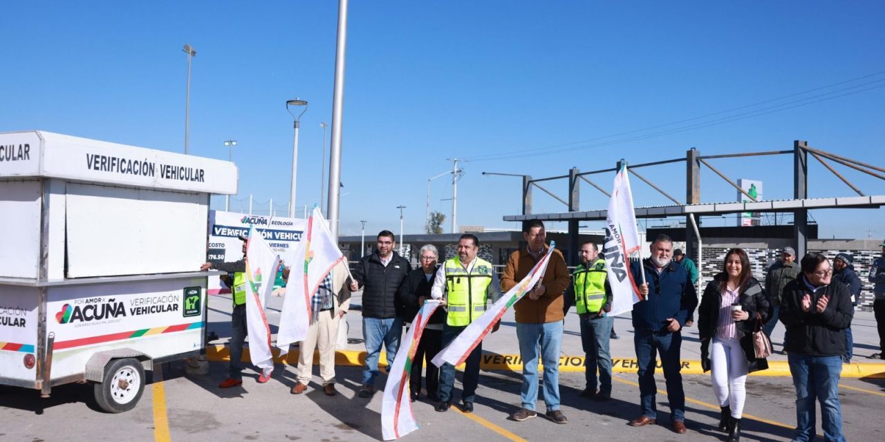 Inicia programa de verificación vehicular en Acuña