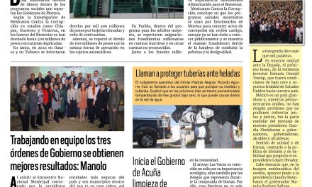 Portada RCG Fronteriza [17 de enero de 2025] Fraudes y desfalcos detrás de programas sociales de Morena; tecnológico de Ciudad Acuña abre proceso de inscripción y más…