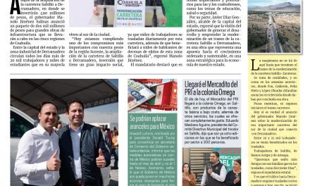 Portada RCG Media[30 de enero de 2025] Da inicio ampliación de la carretera Saltillo-Derramadero; vienen más obras para Saltillo: Javier Díaz y más…