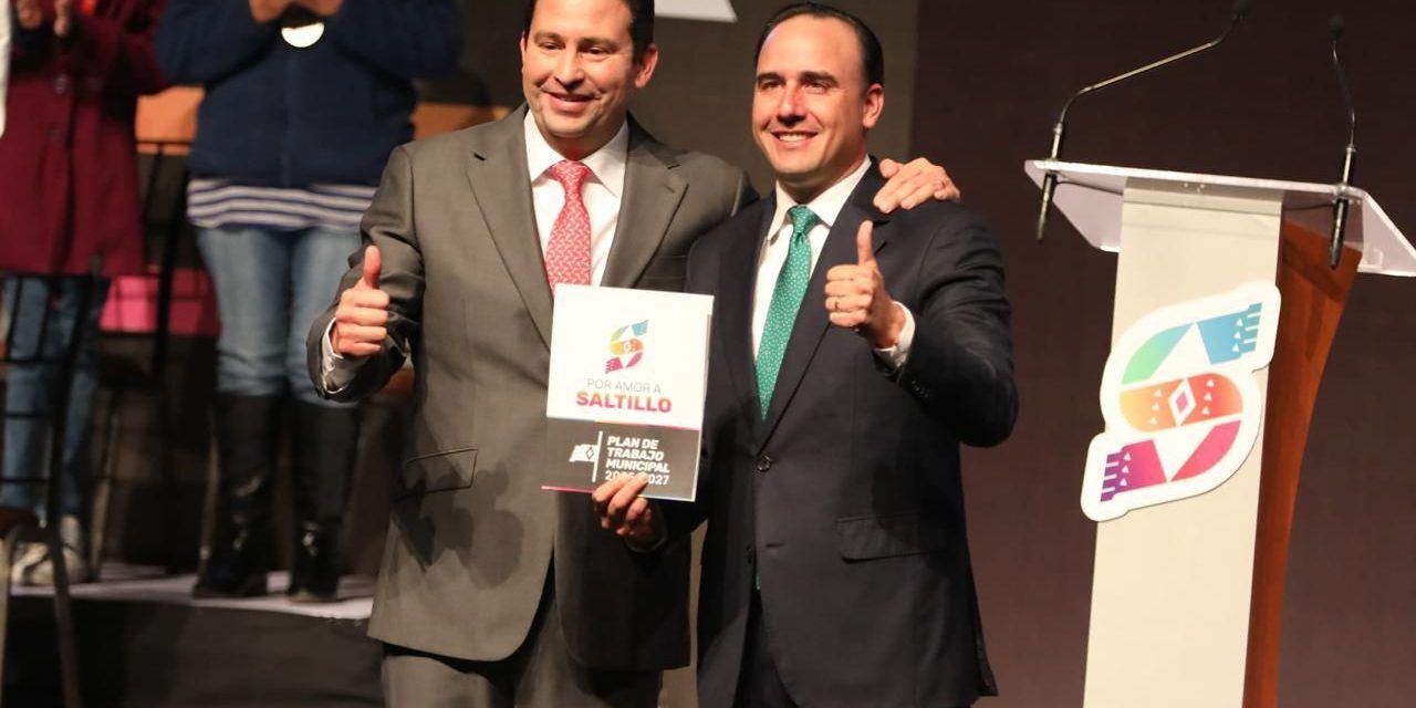 Presentan Manolo Jiménez y Javier Díaz proyectos para Saltillo