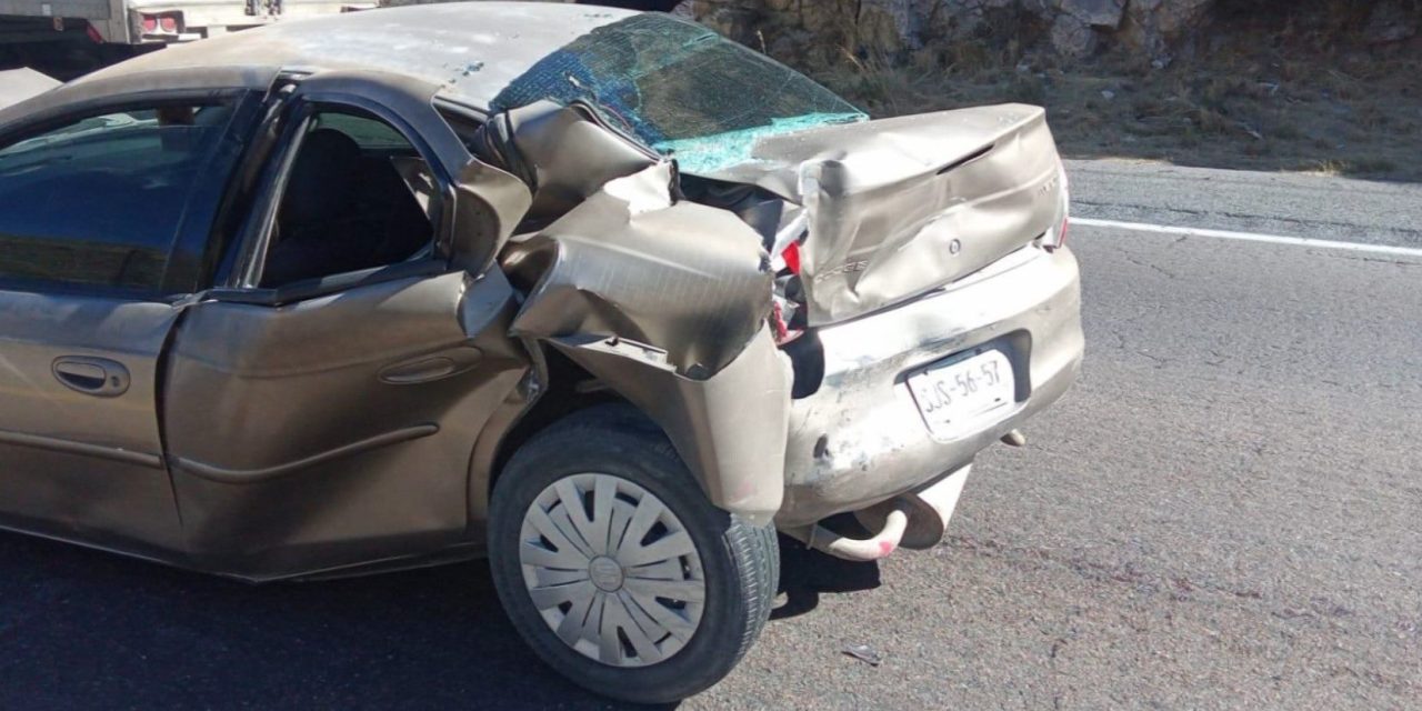 Ocurrió un choque por alcance en la 57