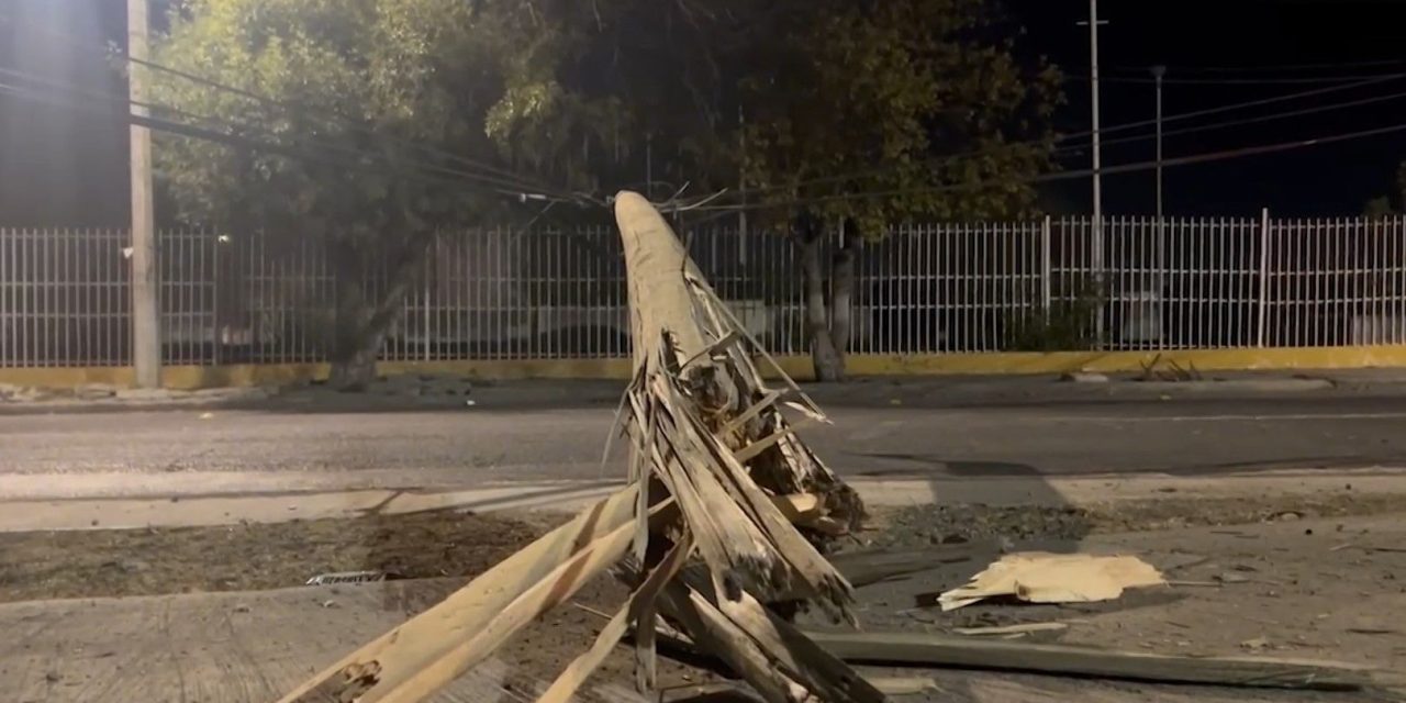 Derriba poste y se da a la fuga en Saltillo