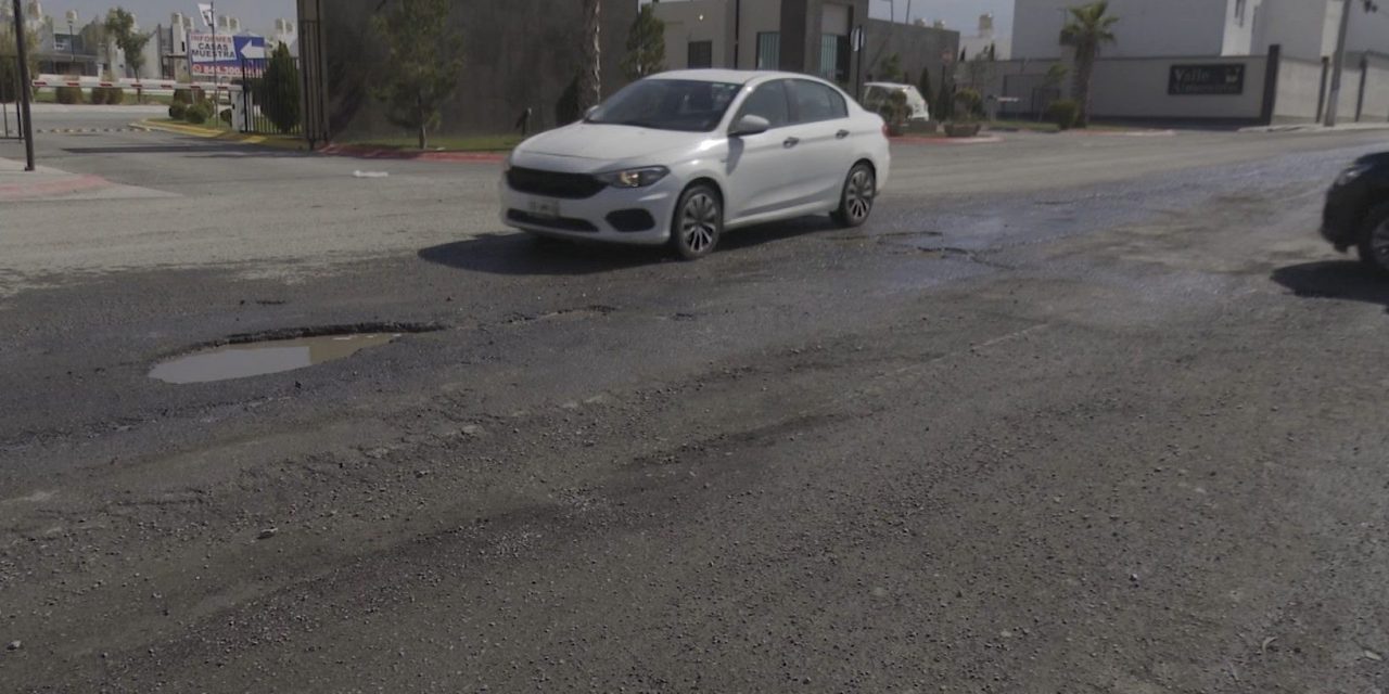 En pésimas condiciones la calzada Santa Lucía en Valle de los Almendros