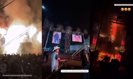Realizan fiesta en homenaje a ‘El Mencho’ en Tinaja de Vargas, Michoacán